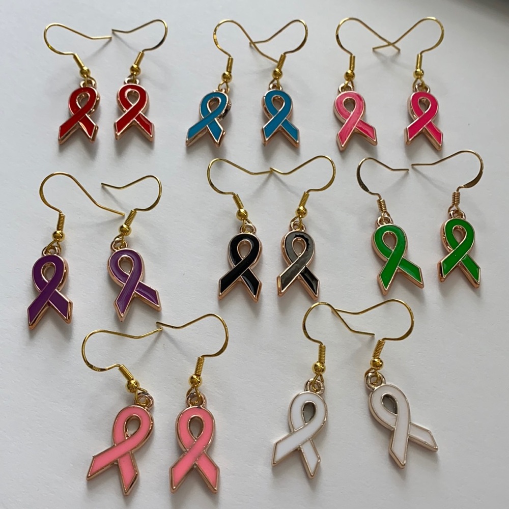 Cause Awareness Ribbon 🎗 Earrings